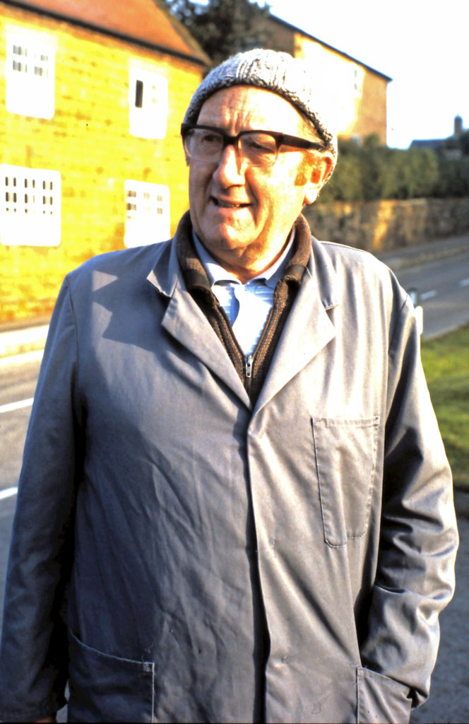 Arthur Vines, the village milkman in the 1980s